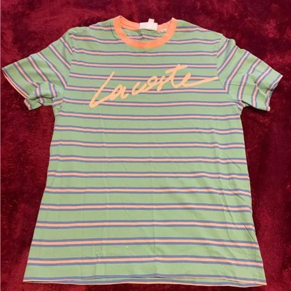 Men’s Small Lacoste Striped Tee